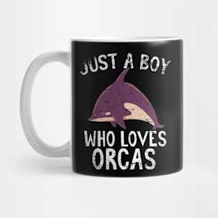Just A Boy Who Loves Orcas Mug